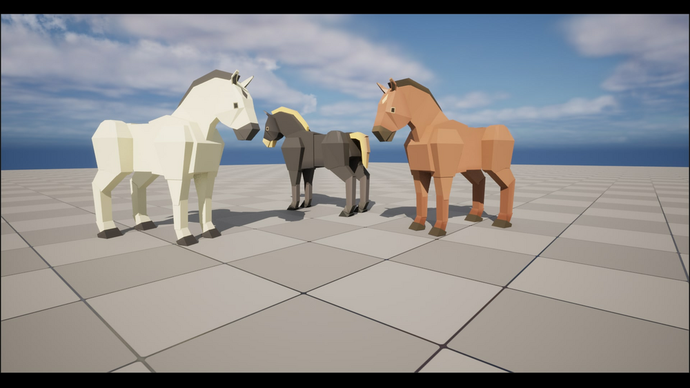 Animated Farm Animals - 3D LOW POLY 