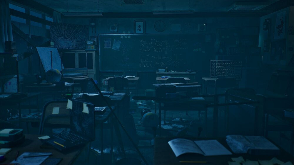 Abandoned classroom 