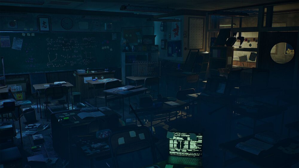 Abandoned classroom 