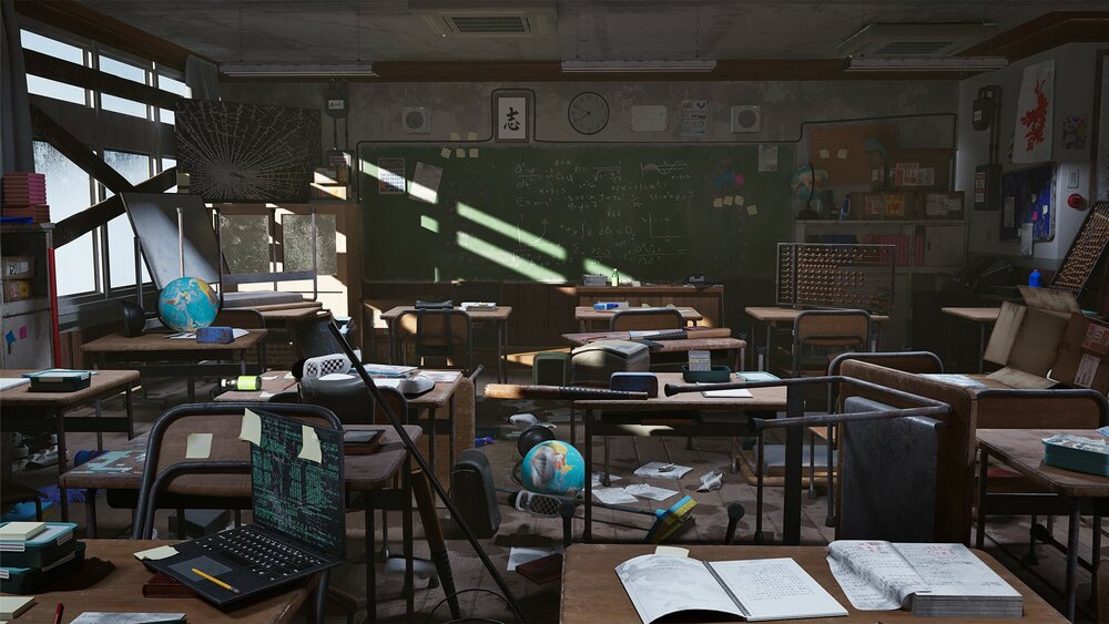 Abandoned classroom 