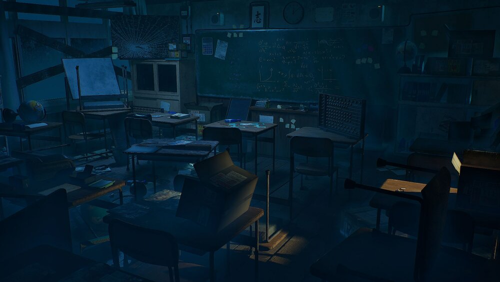 Abandoned classroom 