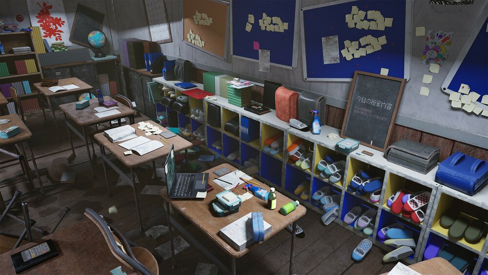 Abandoned classroom 