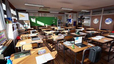 Abandoned classroom 