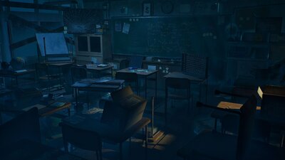 Abandoned classroom 