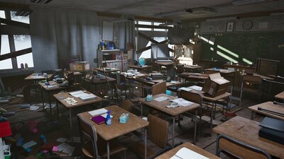 Abandoned classroom 