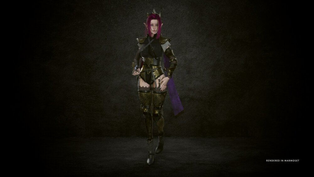 Dark Elf Rogue Girl 