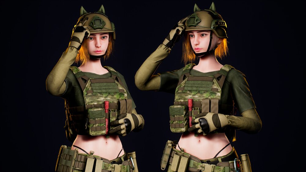 Female Soldier 