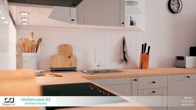 ArchViz Furniture - Kitchen Set 