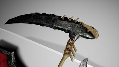 Glittering handmade weapons 