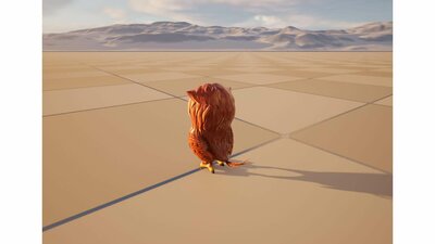 Cartoon Owl Animated 3D Model 