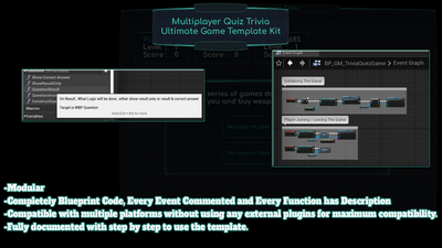 Multiplayer Quiz Trivia Ultimate Game Template Kit 