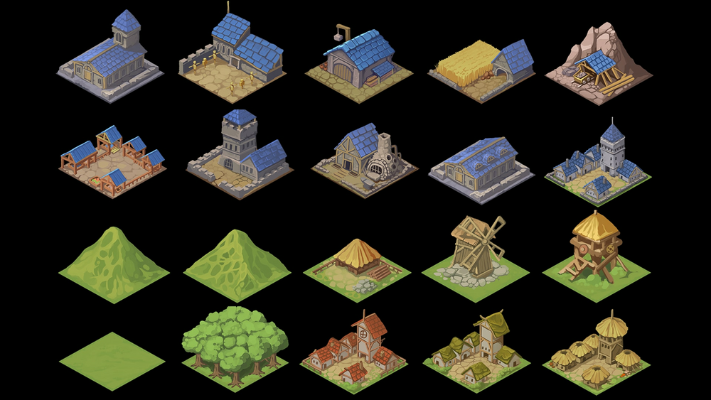 Isometric Fantasy Tiles 