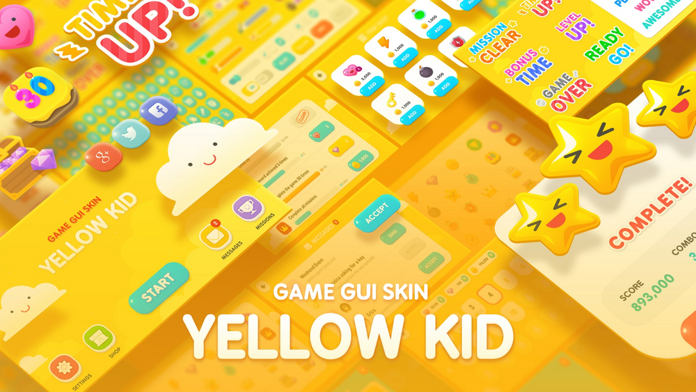 GUI Kit - Yellow Kid 