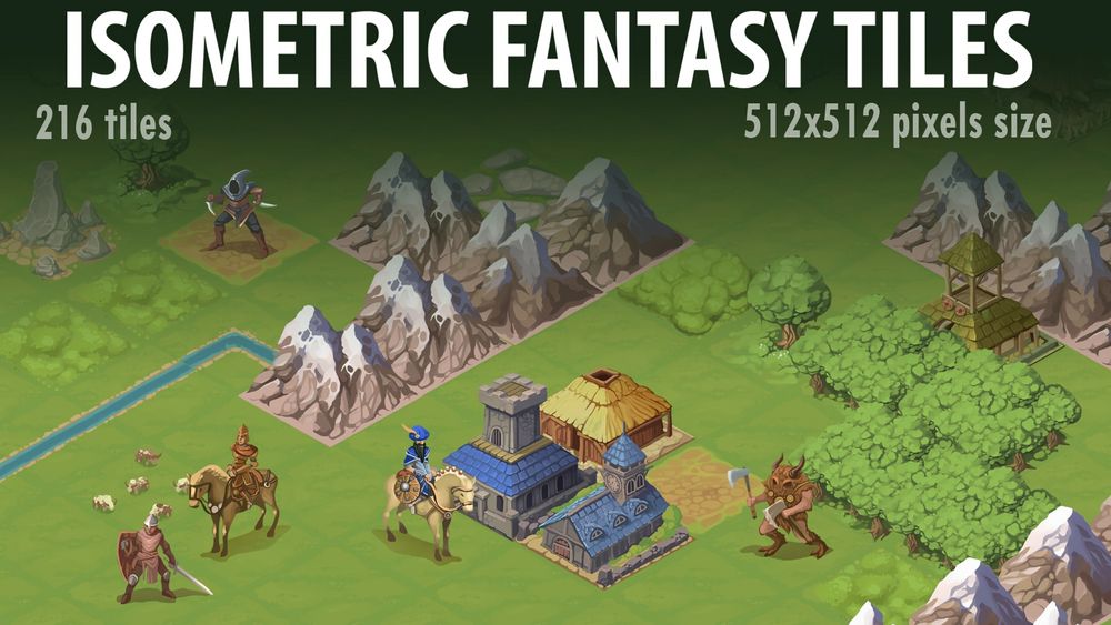 Isometric Fantasy Tiles 