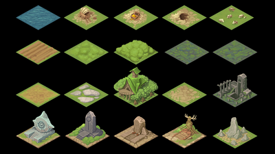 Isometric Fantasy Tiles 