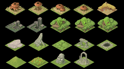 Isometric Fantasy Tiles 