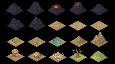 Isometric Fantasy Tiles 