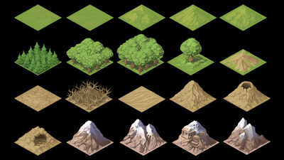 Isometric Fantasy Tiles 