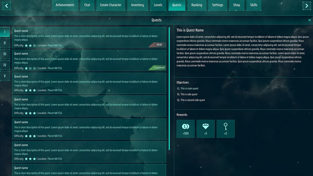 Sci-Fi Space full GUI / UI Kit - over 700 PNG + psd, ai sources 