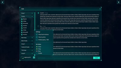 Sci-Fi Space full GUI / UI Kit - over 700 PNG + psd, ai sources 