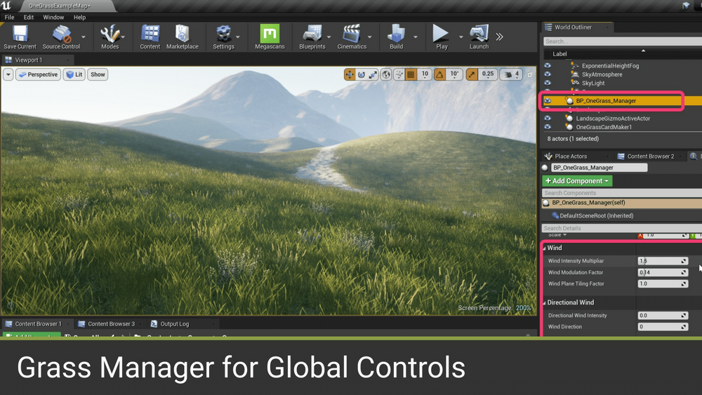 OneGrass Engine - Create Grass Inside Unreal Engine 