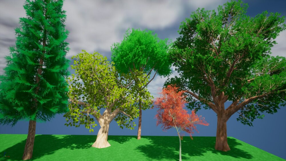 Stylized trees pack 