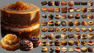 64 Desserts & Pastries 