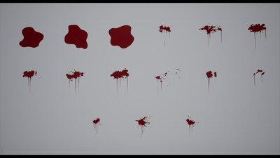 Stylized Animated Blood Decals 