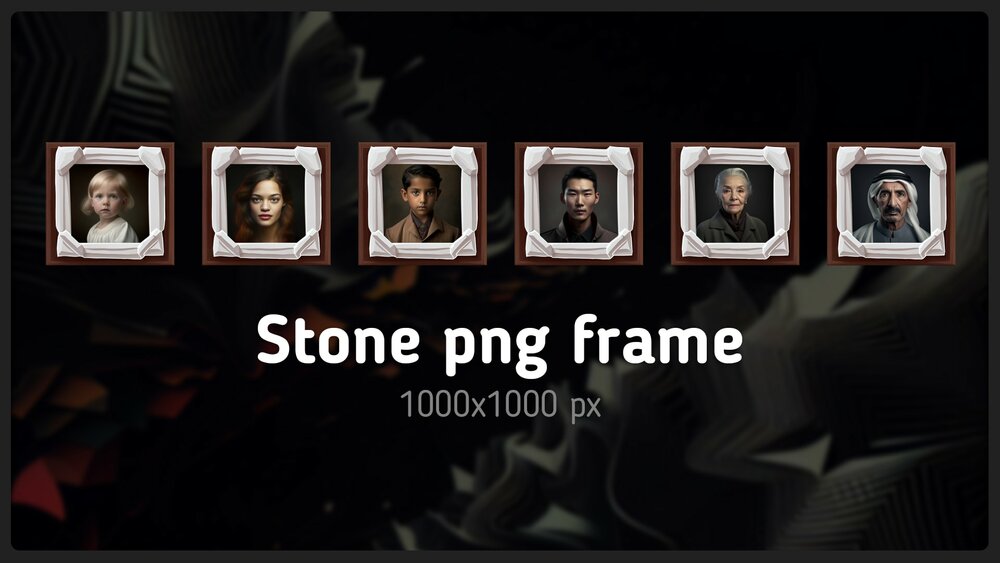 600 People Avatar Portraits SET 