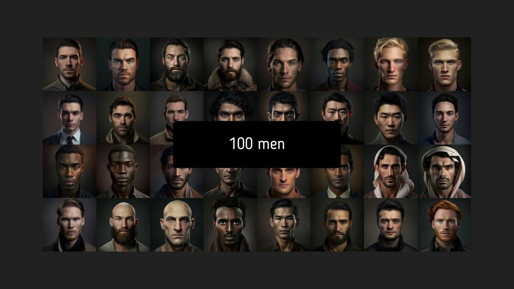 600 People Avatar Portraits SET 