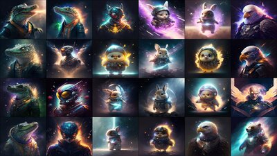 Galaxy Dust - Sci-Fi Animals - FPS / RPG / Icon Bundle 