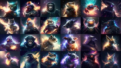 Galaxy Dust - Sci-Fi Animals - FPS / RPG / Icon Bundle 