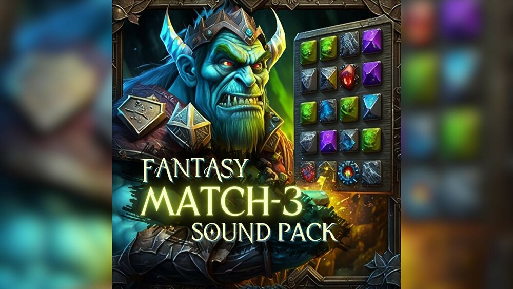 Fantasy Match 3 Game Sound Effects Pack 