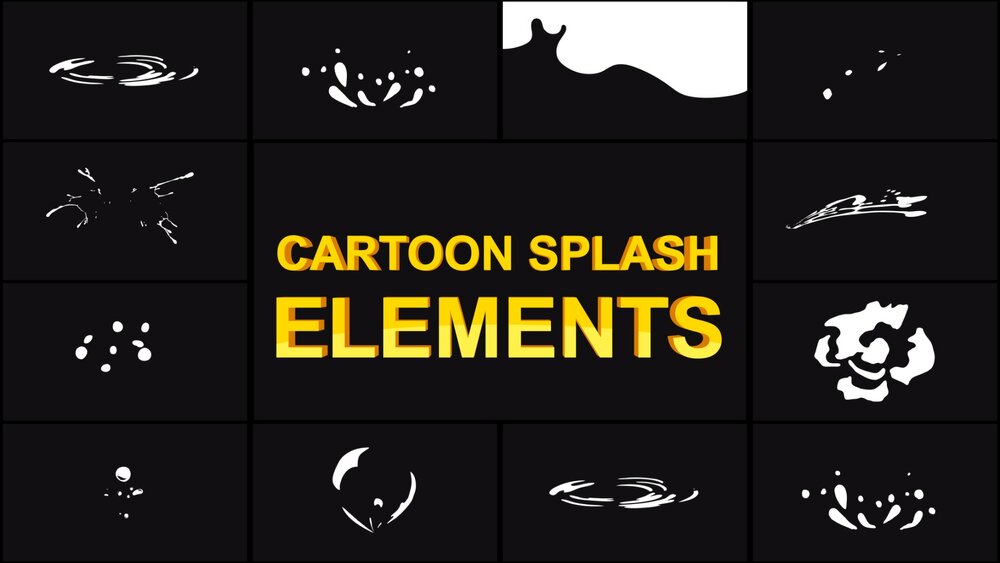 Cartoon Splash Elements 