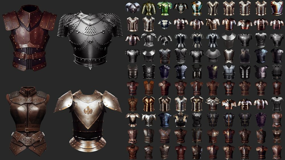 100 Chest Armor Pieces 