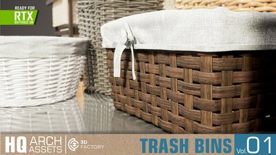 HQ Trash Bins and Baskets Vol. 1 