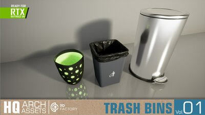 HQ Trash Bins and Baskets Vol. 1 