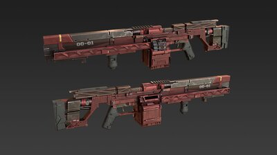 Modular Sci-fi gun 