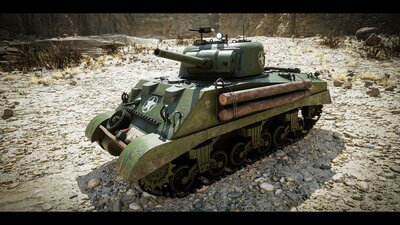 WW2 Tank - Sherman M4A2 - Advanced Tank Blueprint 