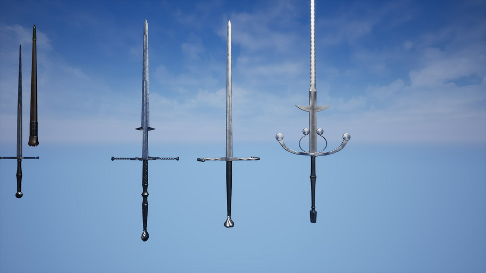 Set of Medieval Swords 