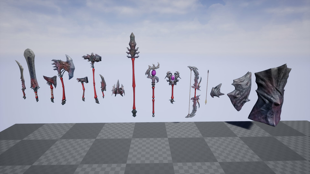 Fantasy Weapon Stone set 