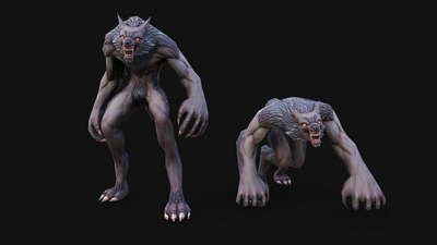 Stylized Werewolf 