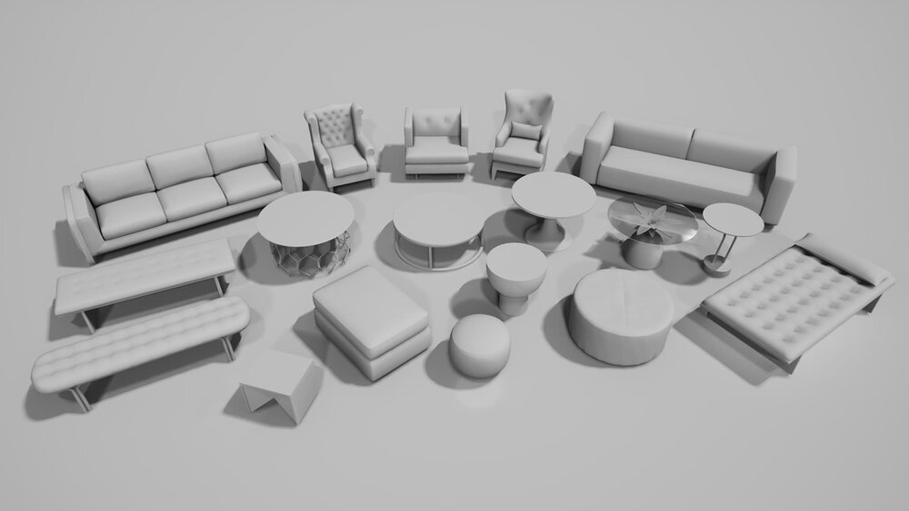 Arch Viz VOL.2 - Living Room Furniture 