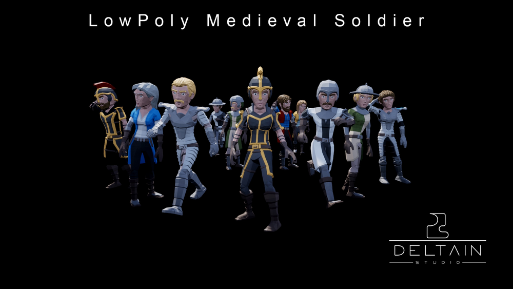 LowPoly Medieval Soldier 