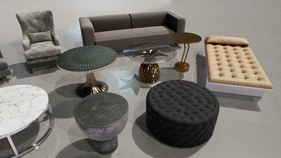 Arch Viz VOL.2 - Living Room Furniture 