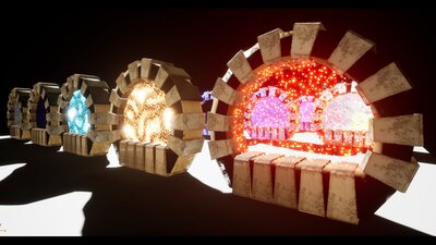 Dynamic Portal Material Bundle / Sci-Fi 