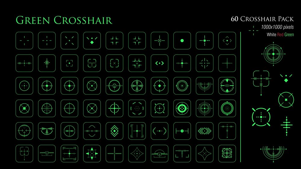 2D Crosshairs Icon Pack 