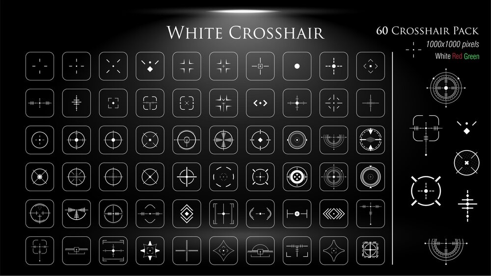 2D Crosshairs Icon Pack 