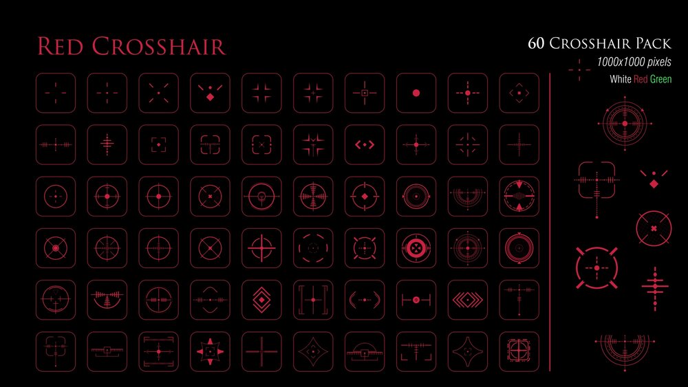 2D Crosshairs Icon Pack 