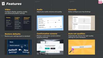 Blueprint Settings Menu - Minimalist themes - By Kekdot 